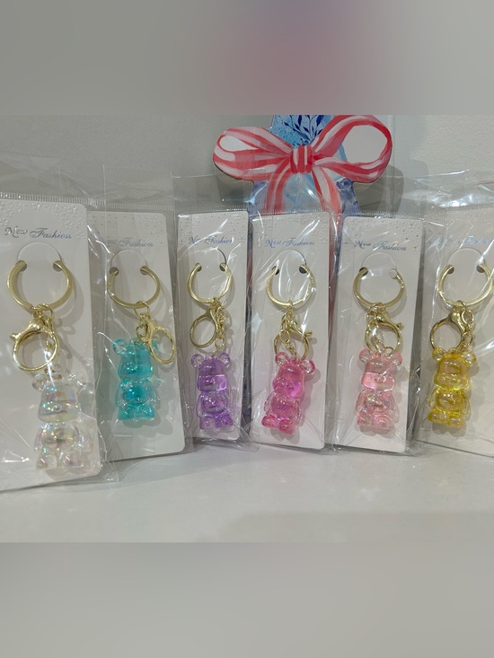 Accessories - Colorful Gummy Bear Keychain - Choose 1